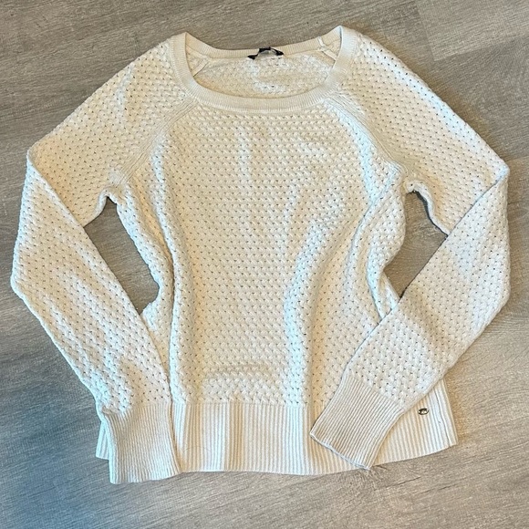 American Eagle Outfitters Tops - American Eagle Cream Textured Knit Sweater